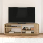 Mueble para TV contemporáneo de hasta 60" – Estantes escalonados, MDF, herrajes ocultos