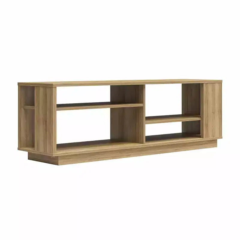 Mueble para TV contemporáneo de hasta 60" – Estantes escalonados, MDF, herrajes ocultos