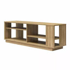Mueble para TV contemporáneo de hasta 60" – Estantes escalonados, MDF, herrajes ocultos