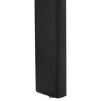 Carrito de cocina de 34.75" con superficie de acero inoxidable – Negro/Plata, especiero, toalleros