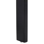 Carrito de cocina de 34.75" con superficie de acero inoxidable – Negro/Plata, especiero, toalleros