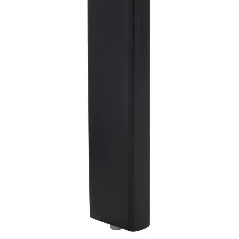 Carrito de cocina de 34.75" con superficie de acero inoxidable – Negro/Plata, especiero, toalleros