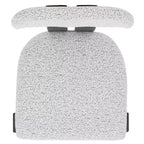 Carrito de cocina de 34.75" con superficie de acero inoxidable – Negro/Plata, especiero, toalleros
