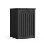 Chic Crate-Package Delivery Box, Large Lockable Storage Box, Double-Wall Resin Outdoor Package Delivery And Waterproof Deck Box For Porch, Patios