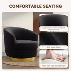 Sillón Acentual Giratorio de Terciopelo 360° – Taburete para Tocador, Salón y Dormitorio