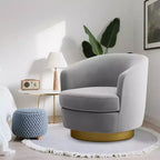 Sillón Acentual Giratorio de Terciopelo 360° – Taburete para Tocador, Salón y Dormitorio