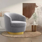 Sillón Acentual Giratorio de Terciopelo 360° – Taburete para Tocador, Salón y Dormitorio
