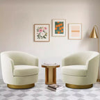 Sillón Acentual Giratorio de Terciopelo 360° – Taburete para Tocador, Salón y Dormitorio