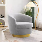 Sillón Acentual Giratorio de Terciopelo 360° – Taburete para Tocador, Salón y Dormitorio