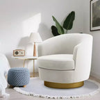Sillón Acentual Giratorio de Terciopelo 360° – Taburete para Tocador, Salón y Dormitorio