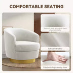 Sillón Acentual Giratorio de Terciopelo 360° – Taburete para Tocador, Salón y Dormitorio