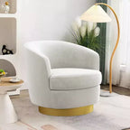 Sillón Acentual Giratorio de Terciopelo 360° – Taburete para Tocador, Salón y Dormitorio