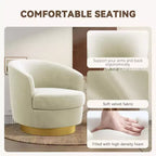 Sillón Acentual Giratorio de Terciopelo 360° – Taburete para Tocador, Salón y Dormitorio