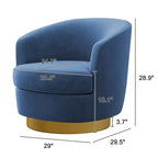 Sillón Acentual Giratorio de Terciopelo 360° – Taburete para Tocador, Salón y Dormitorio