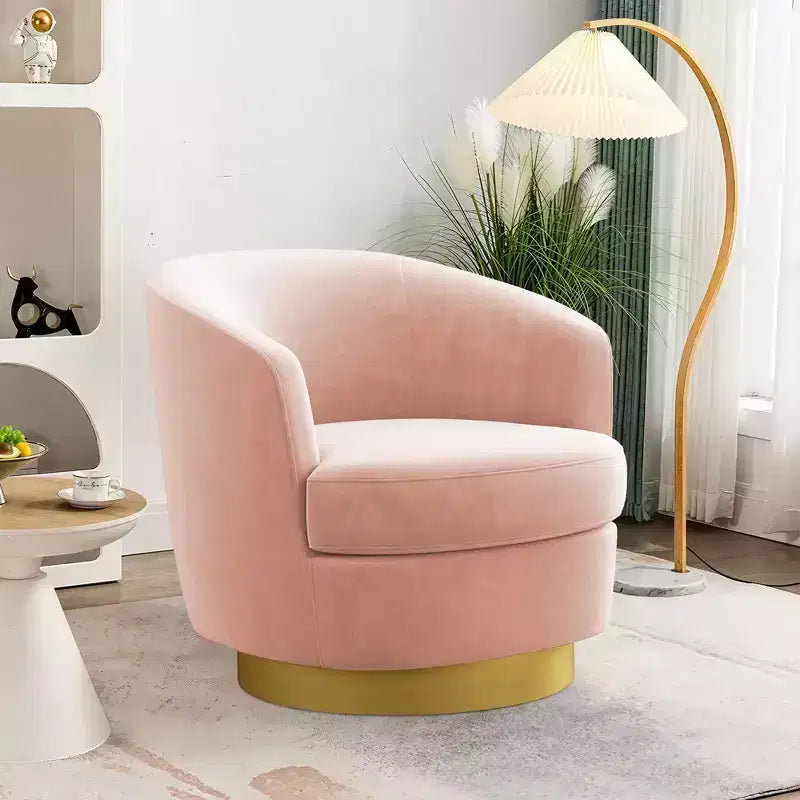 Sillón Acentual Giratorio de Terciopelo 360° – Taburete para Tocador, Salón y Dormitorio