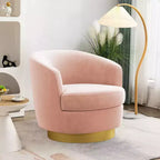 Sillón Acentual Giratorio de Terciopelo 360° – Taburete para Tocador, Salón y Dormitorio