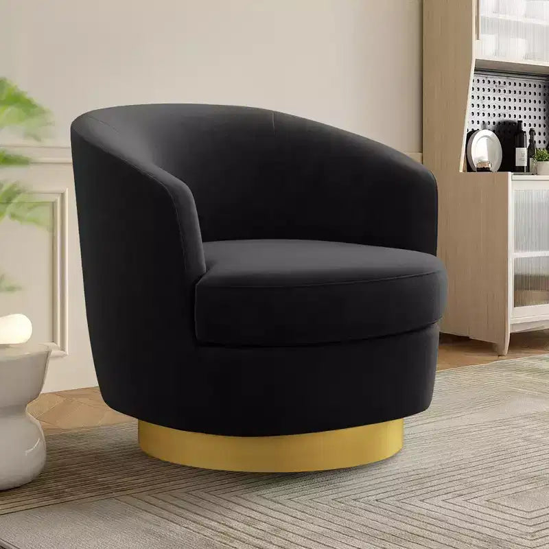 Sillón Acentual Giratorio de Terciopelo 360° – Taburete para Tocador, Salón y Dormitorio