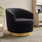 Sillón Acentual Giratorio de Terciopelo 360° – Taburete para Tocador, Salón y Dormitorio