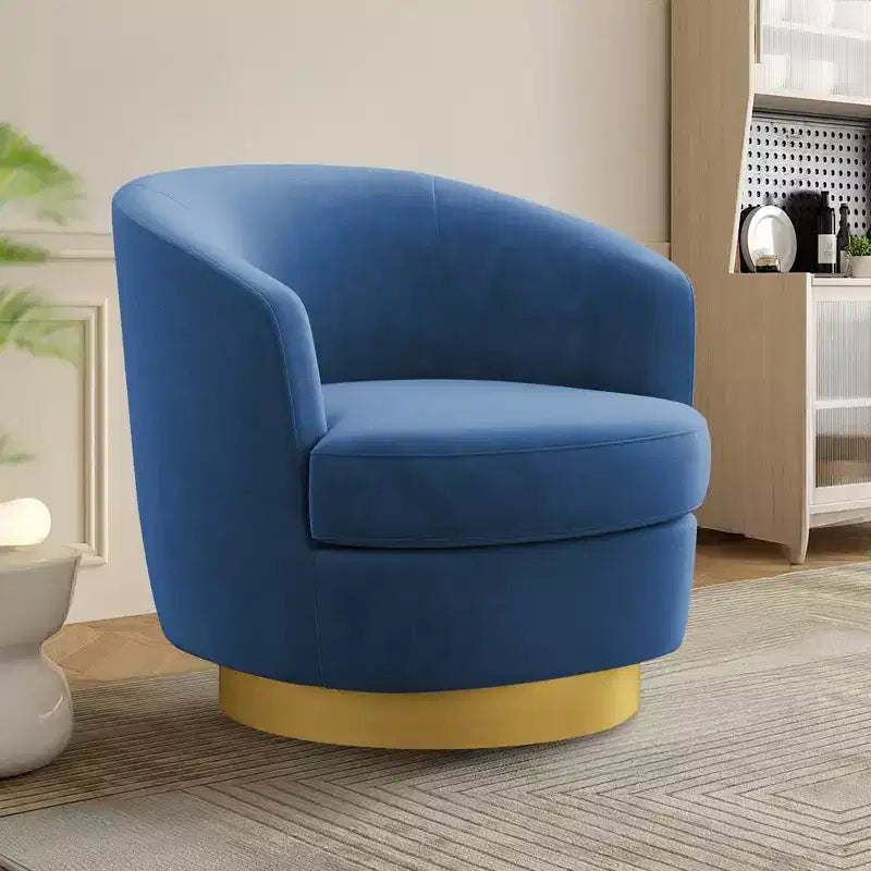 Sillón Acentual Giratorio de Terciopelo 360° – Taburete para Tocador, Salón y Dormitorio