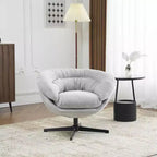 Sillón Giratorio Moderno de Chenilla – Cojín Extraíble, Rotación de 360°, Ergonómico