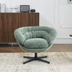 Sillón Giratorio Moderno de Chenilla – Cojín Extraíble, Rotación de 360°, Ergonómico
