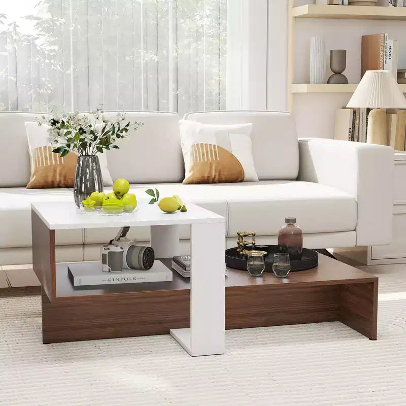 Cómoda gris de 6 cajones – Acabado de madera a la deriva, giro de 360°, estructura de madera