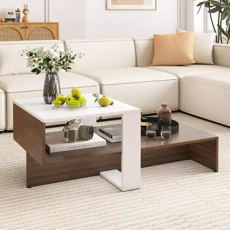 Cómoda gris de 6 cajones – Acabado de madera a la deriva, giro de 360°, estructura de madera