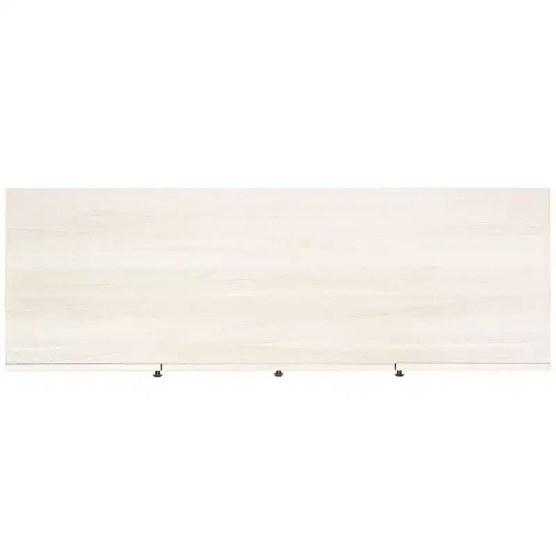 Aparador y mueble de TV de 2 puertas y 3 cajones – Nogal, malla dorada, apto para televisores de hasta 60"