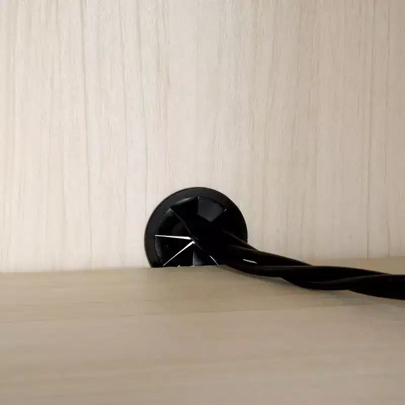 Aparador y mueble de TV de 2 puertas y 3 cajones – Nogal, malla dorada, apto para televisores de hasta 60"