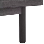 Aparador y mueble de TV de 2 puertas y 3 cajones – Nogal, malla dorada, apto para televisores de hasta 60"