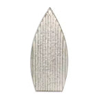 Estante de pared de 3 niveles con forma de bote, marrón y gris – Acero galvanizado y madera, cerradura