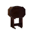 5pc Wallace Folding TV Snack Tray Tables Espresso - Powell