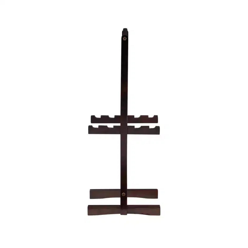 Mesas auxiliares plegables de TV, Espresso Brown, Octogonales, Juego de 4