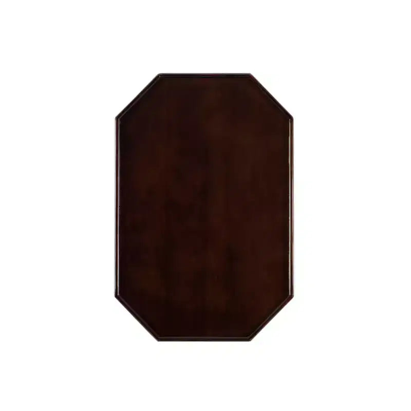 Mesas auxiliares plegables de TV, Espresso Brown, Octogonales, Juego de 4