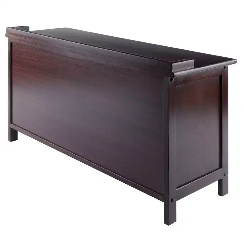 Banco de Almacenamiento para Entrada – Nogal, Compuesto de Madera, 3 Cajones, 2 Asientos