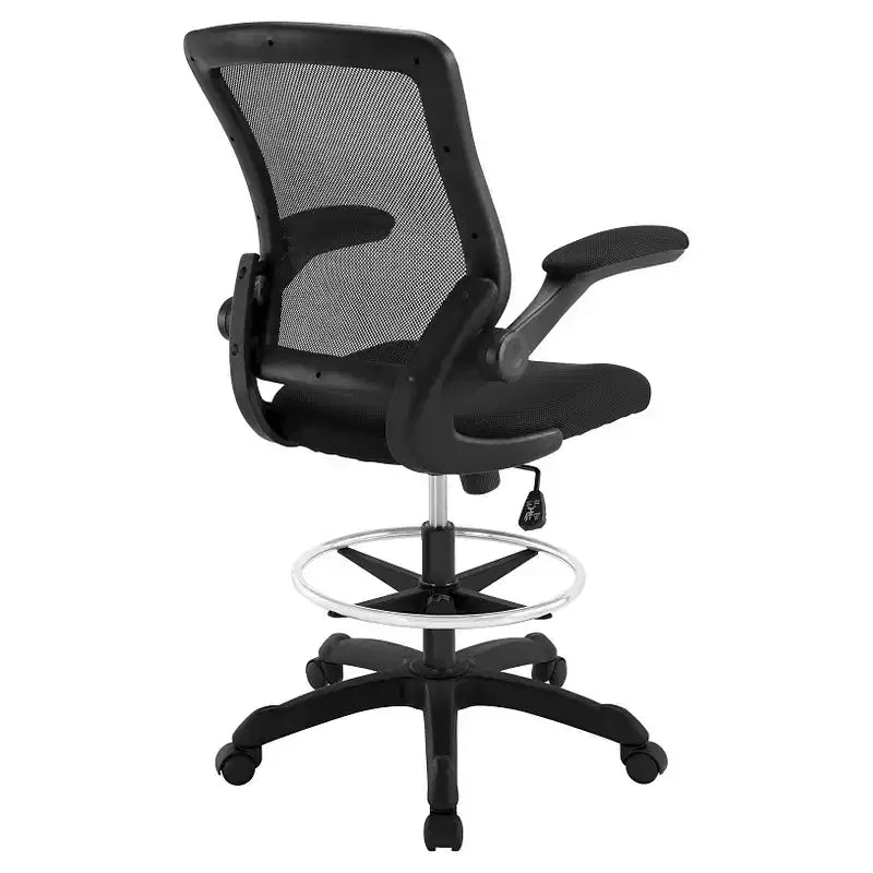 Taburete ergonómico de dibujo con reposabrazos abatibles – Malla transpirable, altura ajustable, 150 kg