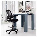Taburete ergonómico de dibujo con reposabrazos abatibles – Malla transpirable, altura ajustable, 150 kg