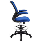 Taburete ergonómico de dibujo con reposabrazos abatibles – Malla transpirable, altura ajustable, 150 kg