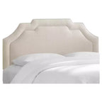 Skyline Furniture Axel Notched Bordered Headboard Linen