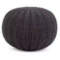 Grandville Hand Knit Round Pouf - WyndenHall