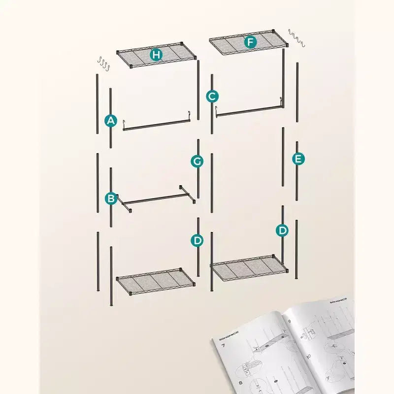 Base de cama plataforma King Size – Cabecero de 51", pie de cama romano, 3 cajones de almacenamiento