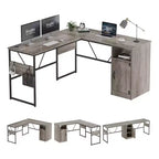 Mesa alta de bar – blanca, acabado de alto brillo, 6 compartimentos de almacenamiento, base de tubo de metal