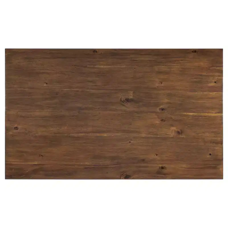 Mesa de bar – madera de caucho y MDF, tablero liso, patas rectas, elegante acabado pintado