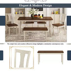 Mesa de bar – madera de caucho y MDF, tablero liso, patas rectas, elegante acabado pintado