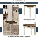 Mesa de bar – madera de caucho y MDF, tablero liso, patas rectas, elegante acabado pintado