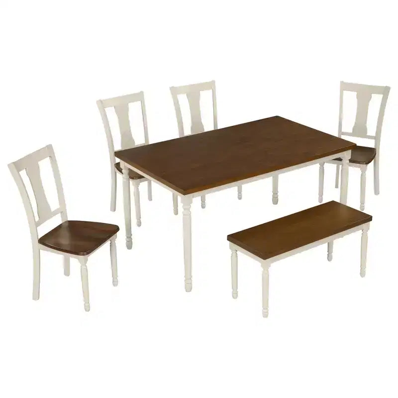Mesa de bar – madera de caucho y MDF, tablero liso, patas rectas, elegante acabado pintado