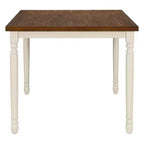Mesa de bar – madera de caucho y MDF, tablero liso, patas rectas, elegante acabado pintado
