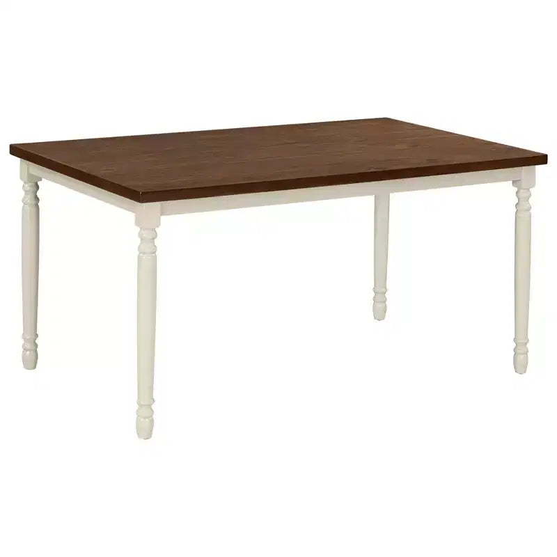 Mesa de bar – madera de caucho y MDF, tablero liso, patas rectas, elegante acabado pintado