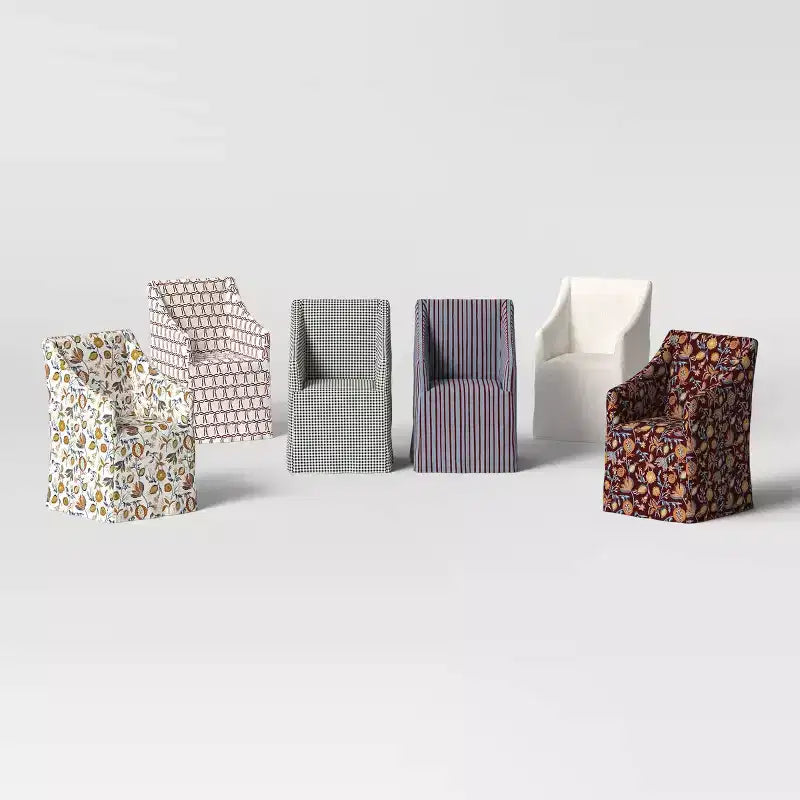 Sloped Arm Slipcovered Dining Chair - Threshold