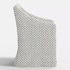 Silla de comedor con reposabrazos inclinados y funda desenfundable – Mezcla de poliéster y algodón, estructura de madera de caucho